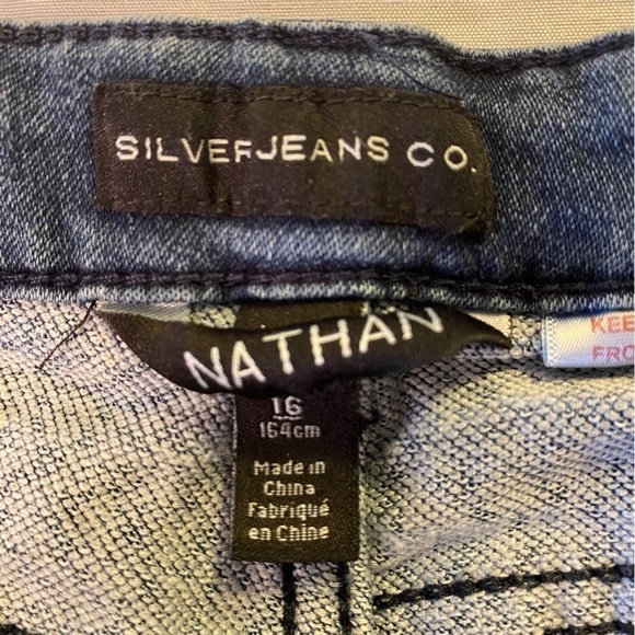 Silver Jeans Co. Nathan Skinny Jeans Dark Wash Boys  16 - Picture 3 of 12
